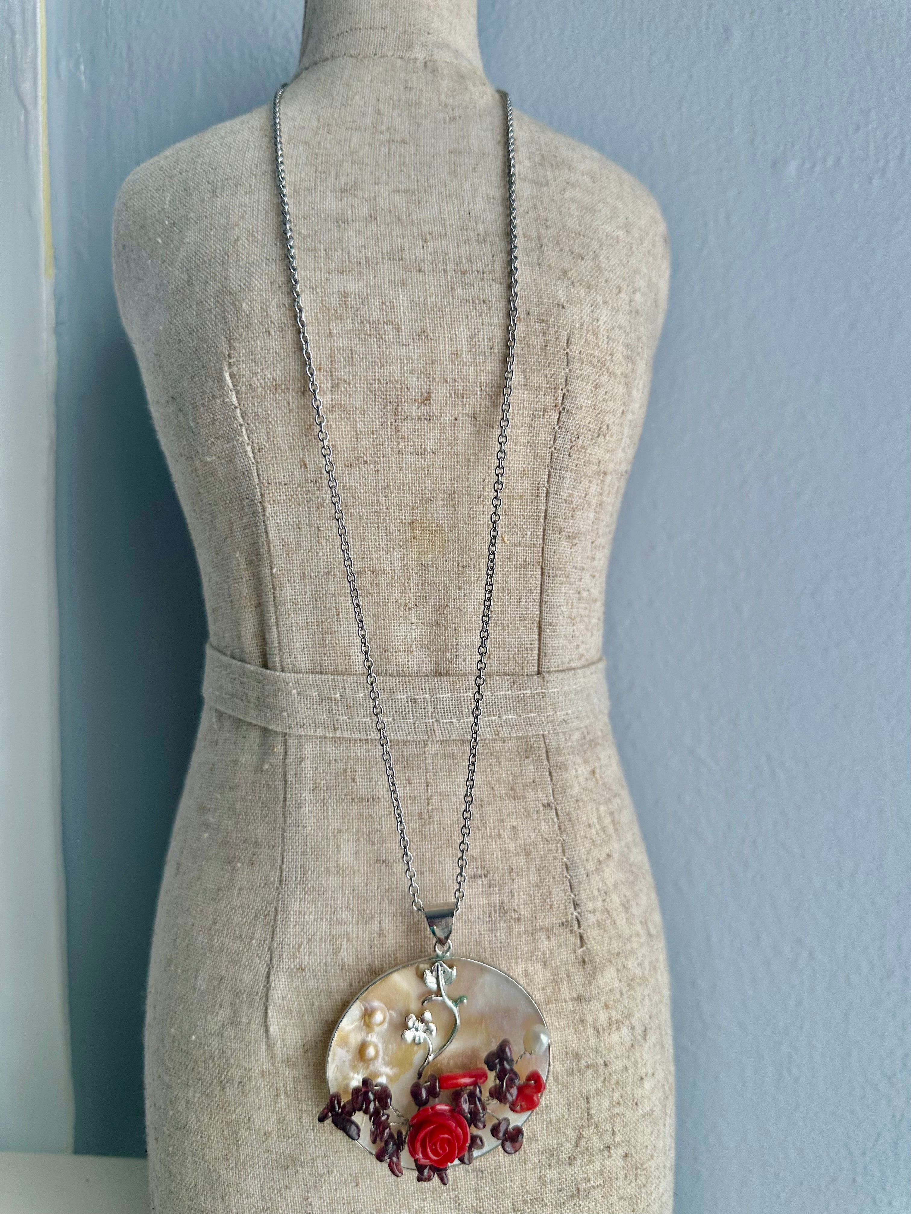 Paparazzi long silver necklace with elegant layered fashion jewelry design