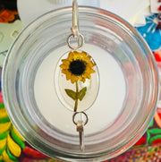 Sterling Silver Sunflower Pendant Bracelet 225