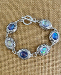 Silver & Blue Fashion Gem Bracelet 215