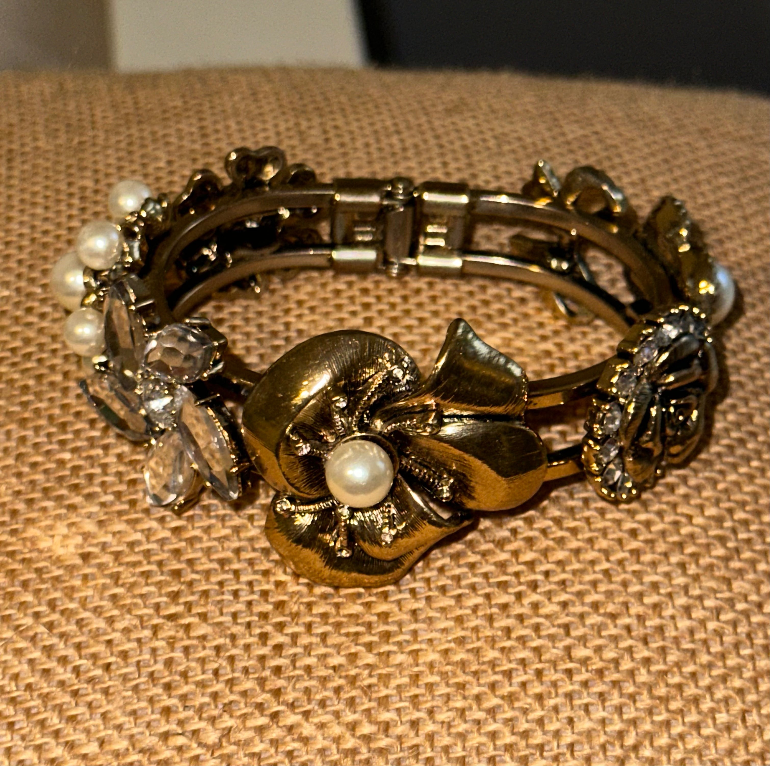Gold Flower Bracelet 222