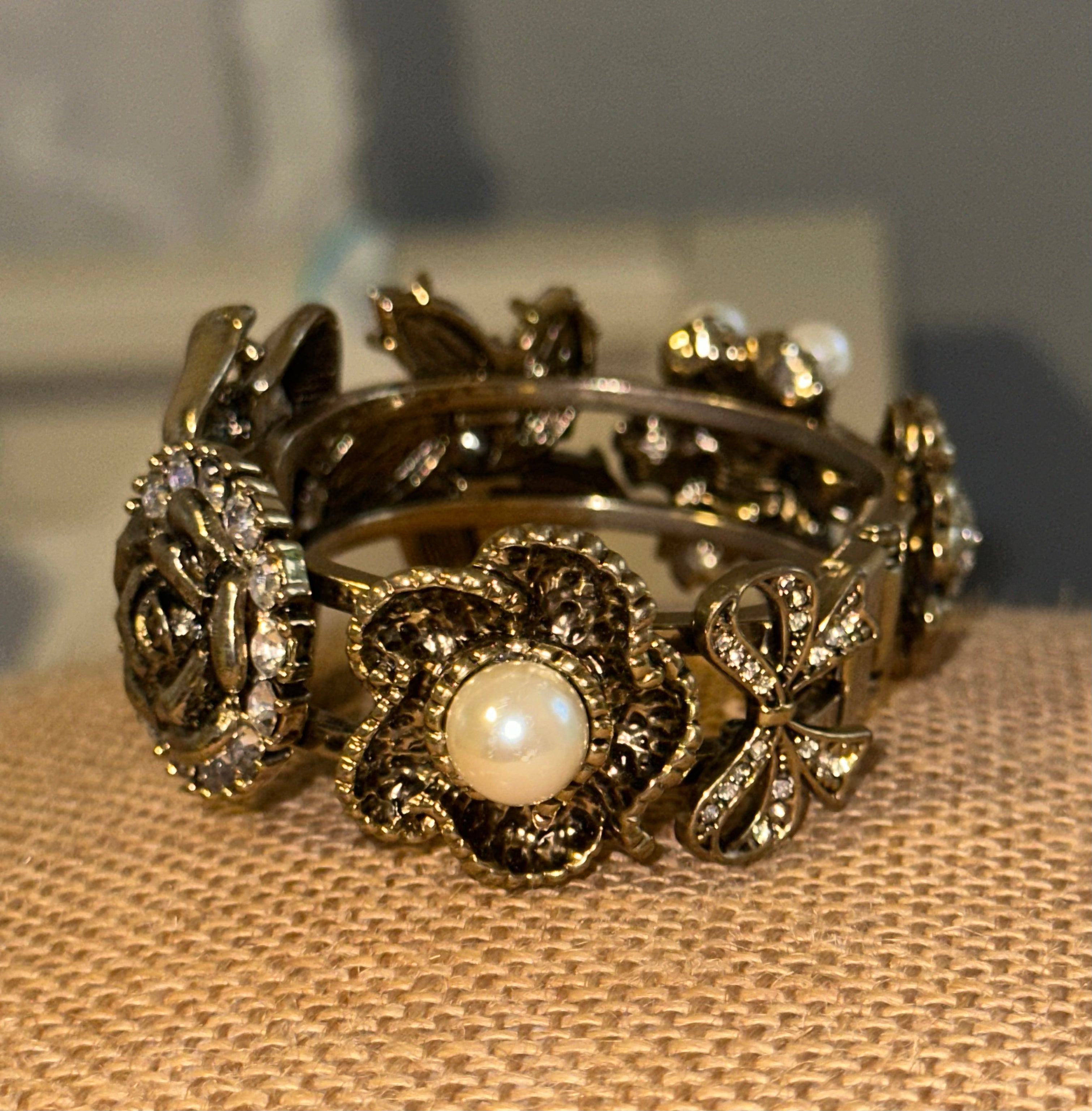 Gold Flower Bracelet 222