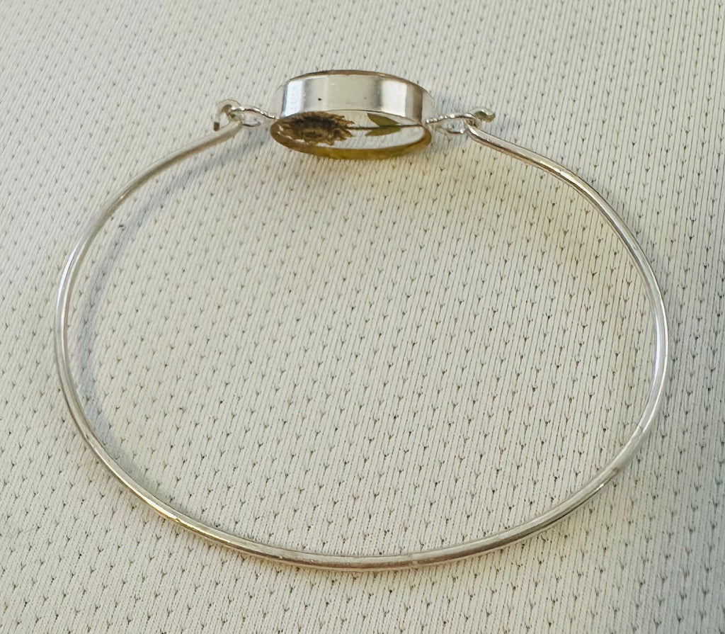 Sterling Silver Sunflower Pendant Bracelet 225