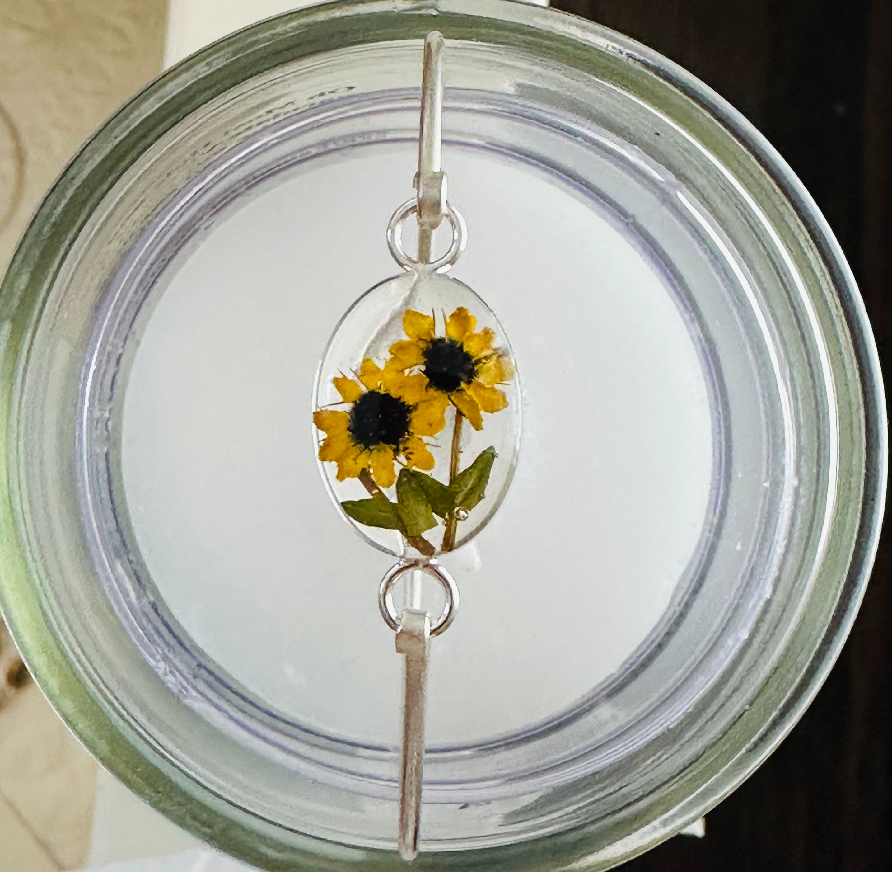 Sunflower Sterling Silver Bracelet 226